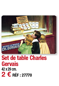 Set de table Charles Gervais     42 x 29 cm  2   RÉF : 27770