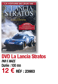 DVD La Lancia Stratos   PAR F  MAZE Durée : 100 mn 12   RÉF : 23663