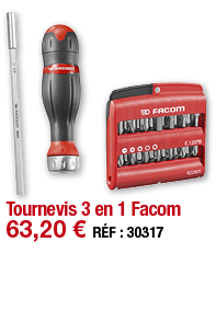 Tournevis 3 en 1 Facom   63,20   RÉF : 30317