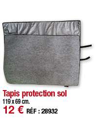 Tapis protection sol   119 x 69 cm  12   RÉF : 28932