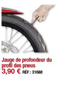 Jauge de profondeur du profil des pneus   3,90   RÉF : 31688
