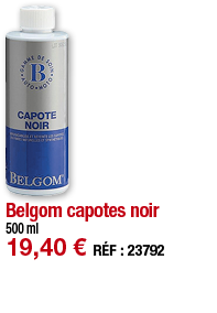 Belgom capotes noir 500 ml   19,40   RÉF : 23792
