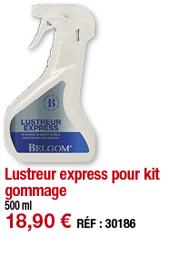 Lustreur express pour kit gommage   500 ml 18,90   RÉF : 30186