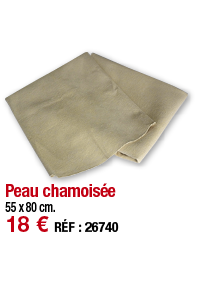 Peau chamoisée     55 x 80 cm  18   RÉF : 26740