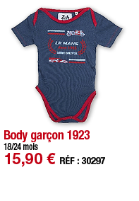 Body garçon 1923   18 24 mois 15,90   RÉF : 30297