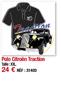 Polo Citroën Traction   Taille : XXL  24   RÉF : 31403
