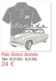 Polo Simca Aronde   Taille : M (31385) - XL(31386) 24  