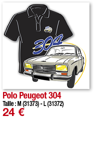 Polo Peugeot 304   Taille : M (31373) - L (31372) 24  