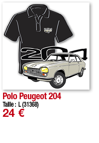 Polo Peugeot 204   Taille : L (31368) 24  