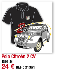Polo Citroën 2 CV   Taille : M  24   RÉF : 31361