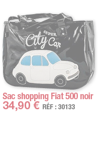 Sac shopping Fiat 500 noir   34,90   RÉF : 30133