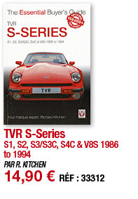 TVR S-Series S1, S2, S3 S3C, S4C & V8S 1986 to 1994 PAR R  KITCHEN 14,90   RÉF : 33312