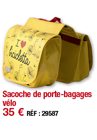 Sacoche de porte-bagages vélo   35   RÉF : 29587