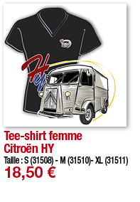 Tee-shirt femme Citroën HY   Taille : S (31508) - M (31510)- XL (31511) 18,50 