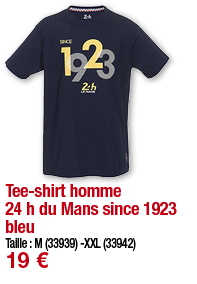     Tee-shirt homme 24 h du Mans since 1923 bleu Taille : XXL (33942) 19 