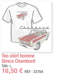 Tee-shirt homme Simca Chambord   Taille : L  18,50   RÉF : 32704