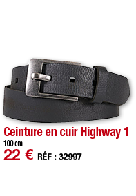 Ceinture en cuir Highway 1   100 cm 22   RÉF : 32997