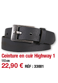 Ceinture en cuir Highway 1   110 cm 22,90   RÉF : 33001 