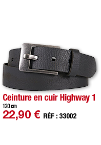Ceinture en cuir Highway 1   120 cm 22,90   RÉF : 33002