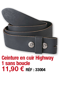 Ceinture en cuir Highway 1 sans boucle   11,90   RÉF : 33004