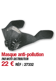 Masque anti-pollution   PAR MOTO DISTRIBUTION   22   RÉF : 27332