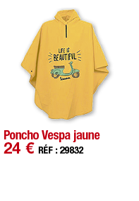 Poncho Vespa jaune   24   RÉF : 29832