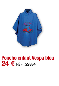 Poncho enfant Vespa bleu   24   RÉF : 29834