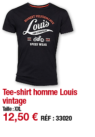 Tee-shirt homme Louis vintage   Taille : XXL 12,50   RÉF : 3302