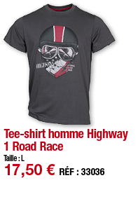 Tee-shirt homme Highway 1 Road Race   Taille : L 17,50   RÉF : 33036