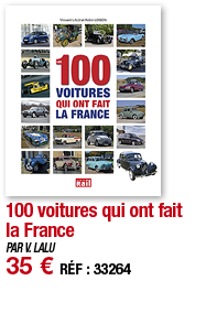 100 voitures qui ont fait la France   PAR V  LALU 35   RÉF : 33264