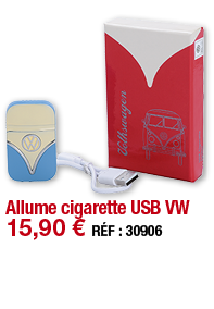 Allume cigarette USB VW   15,90   RÉF : 30906
