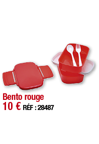 Bento rouge 10   RÉF : 28487