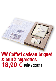 VW Coffret cadeau briquet & étui à cigarettes   18,90   RÉF : 32811
