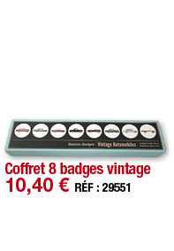 Coffret 8 badges vintage   10,40   RÉF : 29551