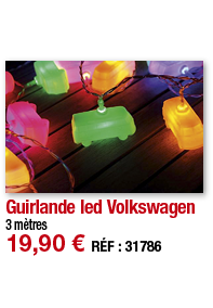 Guirlande led Volkswagen   3 mètres 19,90   RÉF : 31786