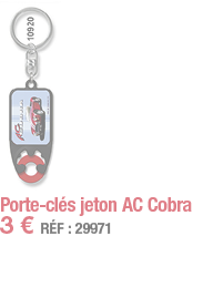 Porte-clés jeton AC Cobra   3   RÉF : 29971