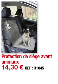Protection de siège avant animaux   14,30   RÉF : 31045