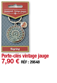 Porte-clés vintage jauge   7,90   RÉF : 29548