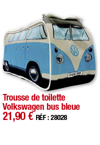 Trousse de toilette Volkswagen bus bleue     21,90   RÉF : 28028
