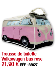 Trousse de toilette Volkswagen bus rose     21,90   RÉF : 28027