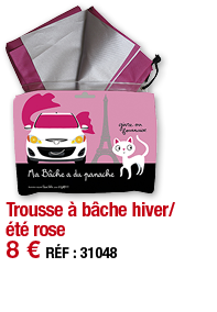 Trousse à bâche hiver été rose   8   RÉF : 31048