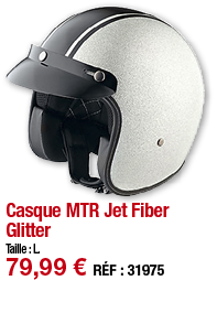Casque MTR Jet Fiber Glitter   Taille : L  79,99   RÉF : 31975
