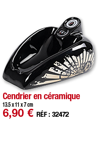 Cendrier en céramique     13 5 x 11 x 7 cm 6,90   RÉF : 32472