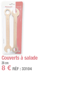 Couverts à salade   28 cm 8   RÉF : 33104