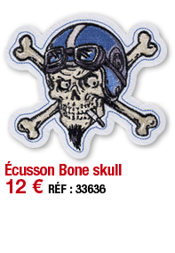 Écusson Bone skull   12   RÉF : 33636