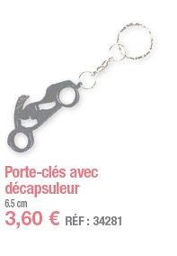 Porte-clés avec décapsuleur   6 5 cm 3,60   RÉF : 34281