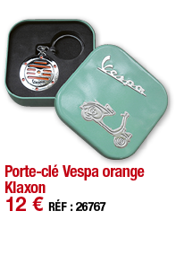 Porte-clé Vespa orange Klaxon   12   RÉF : 26767