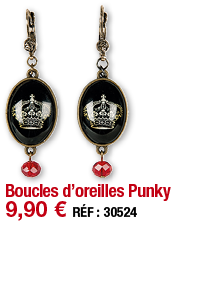 Boucles d oreilles Punky   9,90   RÉF : 30524
