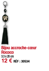 Bijou accroche-cœur Rococo   3 3 x 20 cm 12   RÉF : 30534