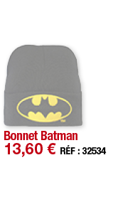 Bonnet Batman   13,60   RÉF : 32534